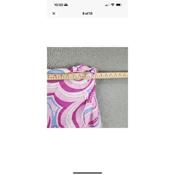 AQUA Swim Printed Cover Up Pareo Women's One Size Pink Swirl Adjustable Tie~ - Picture 10 of 10
